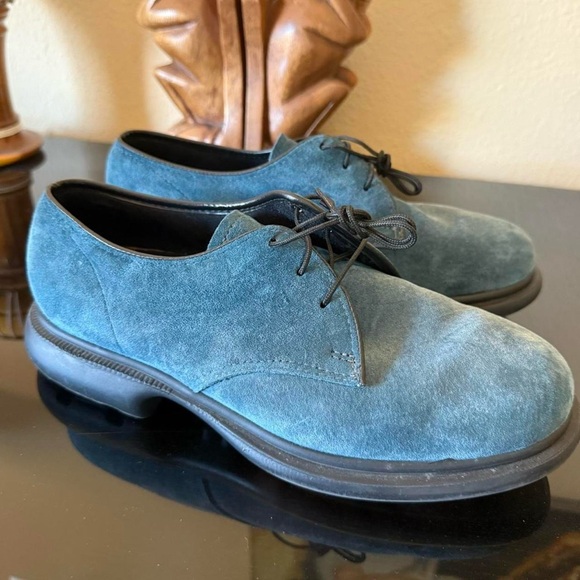 Vintage Blue Suede Shoes - Picture 1 of 7